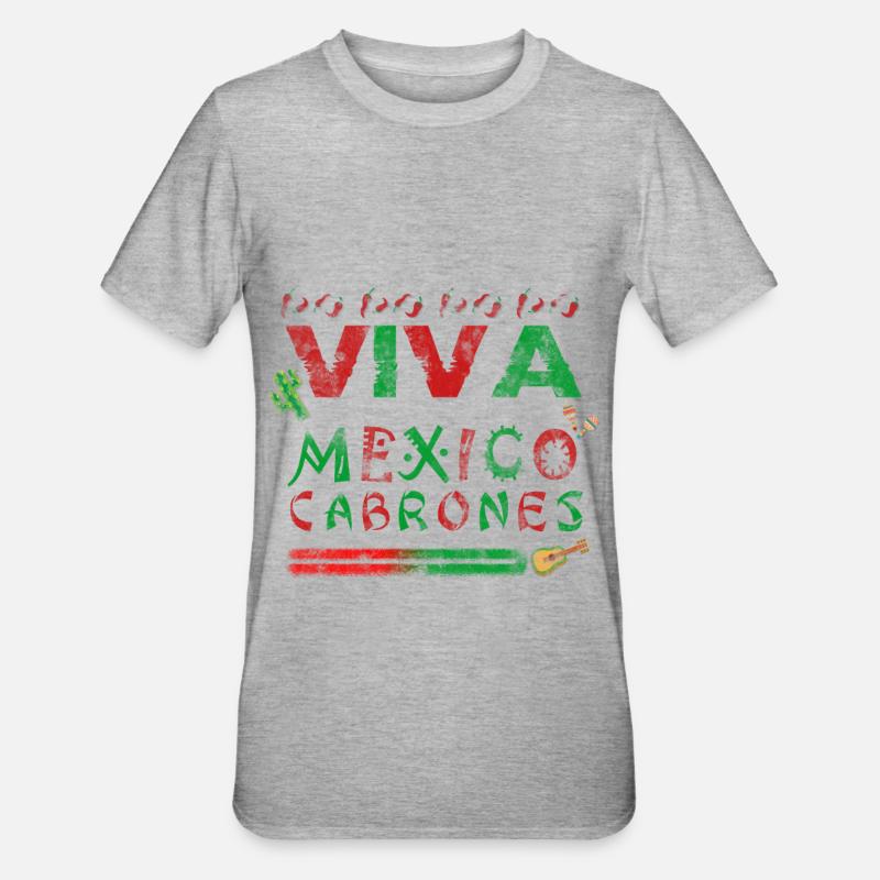 mexico - Unisex Polycotton T-Shirt - heather grey