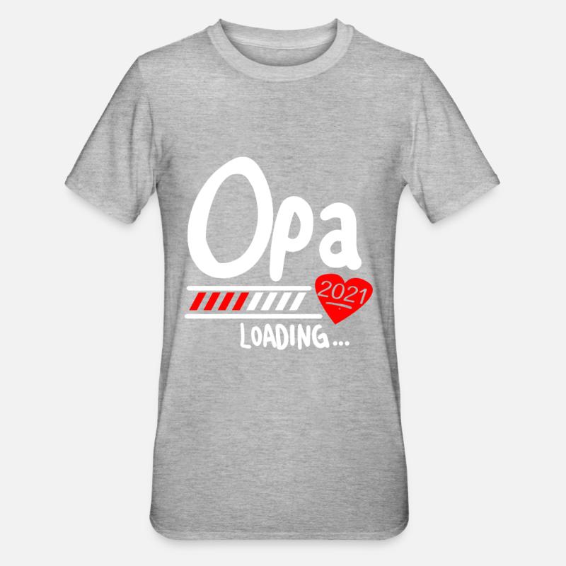 Opa Loading 2021 - Unisex Polycotton T-Shirt - Grau meliert