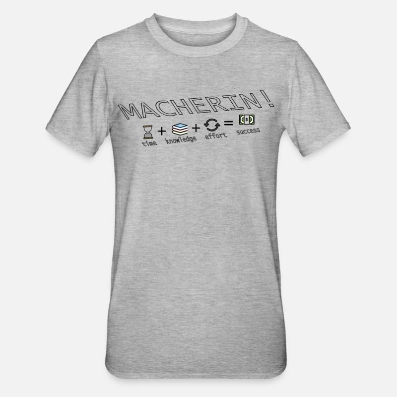 DOER - Faites-le, tout simplement! - T-shirt polycoton Unisexe - gris chiné