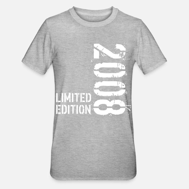LIMITED EDITION 2008 - T-shirt polycoton Unisexe - gris chiné