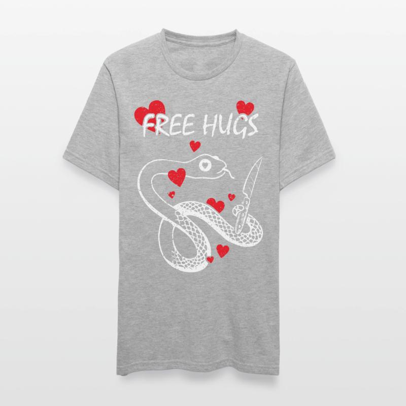 Gratuit Hugs Constrictor Serpents Boa Python T-shirt polycoton Unisexe
