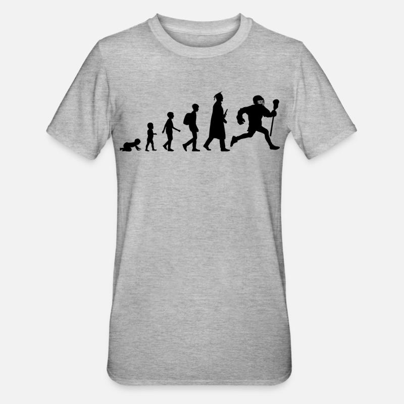 Lacrosse Player Development - Unisex Polycotton T-Shirt - heather grey