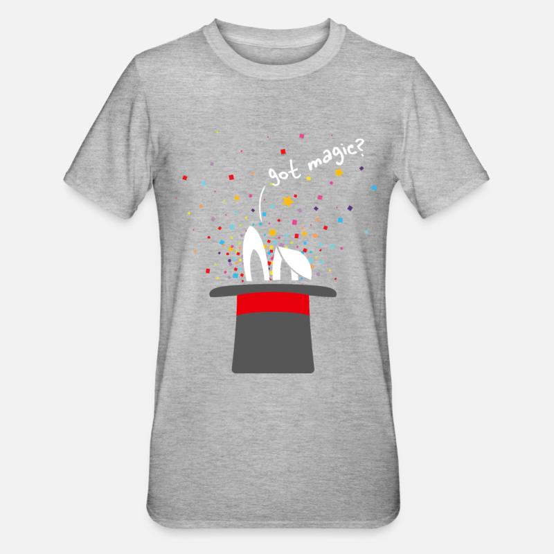 Got Magic Magic Magic Hat Bunny Illusionniste Magicien de scène - T-shirt polycoton Unisexe - gris chiné