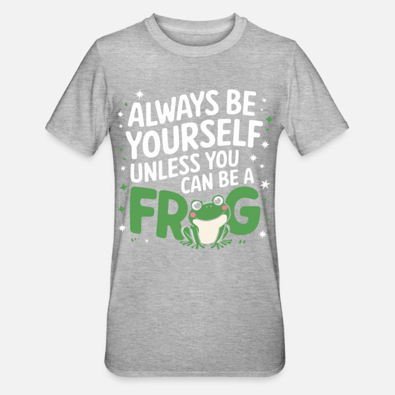 Frog Toad - Unisex Polycotton T-Shirt - heather grey