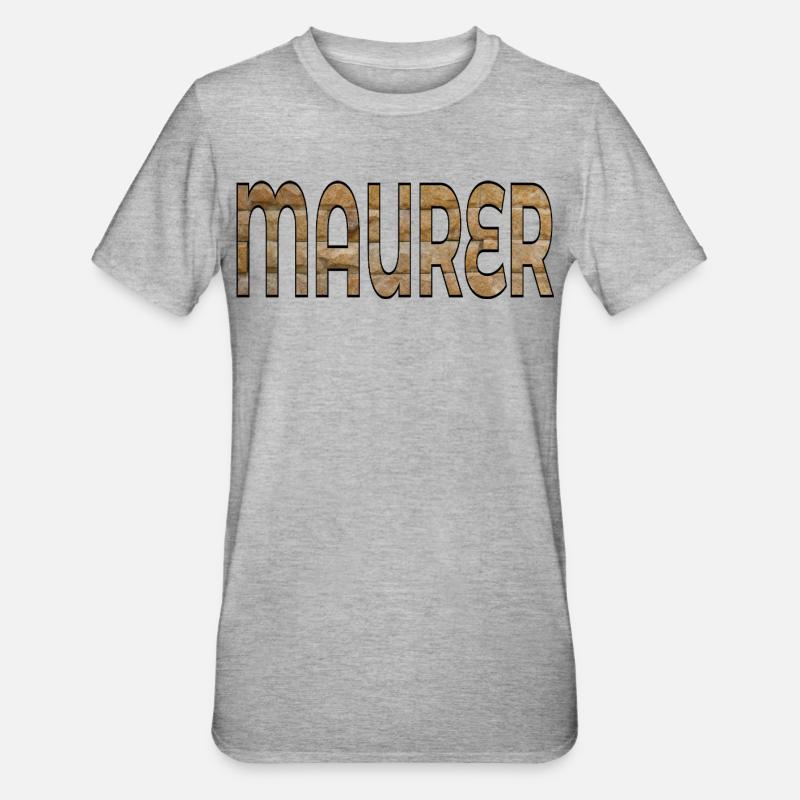 BRIQUES DE CONSTRUCTION DE MAÇONS - T-shirt polycoton Unisexe - gris chiné