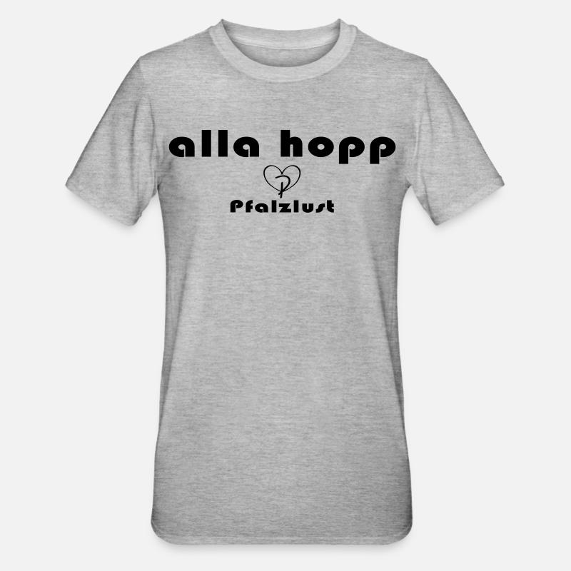 alla hopp - T-shirt polycoton Unisexe - gris chiné
