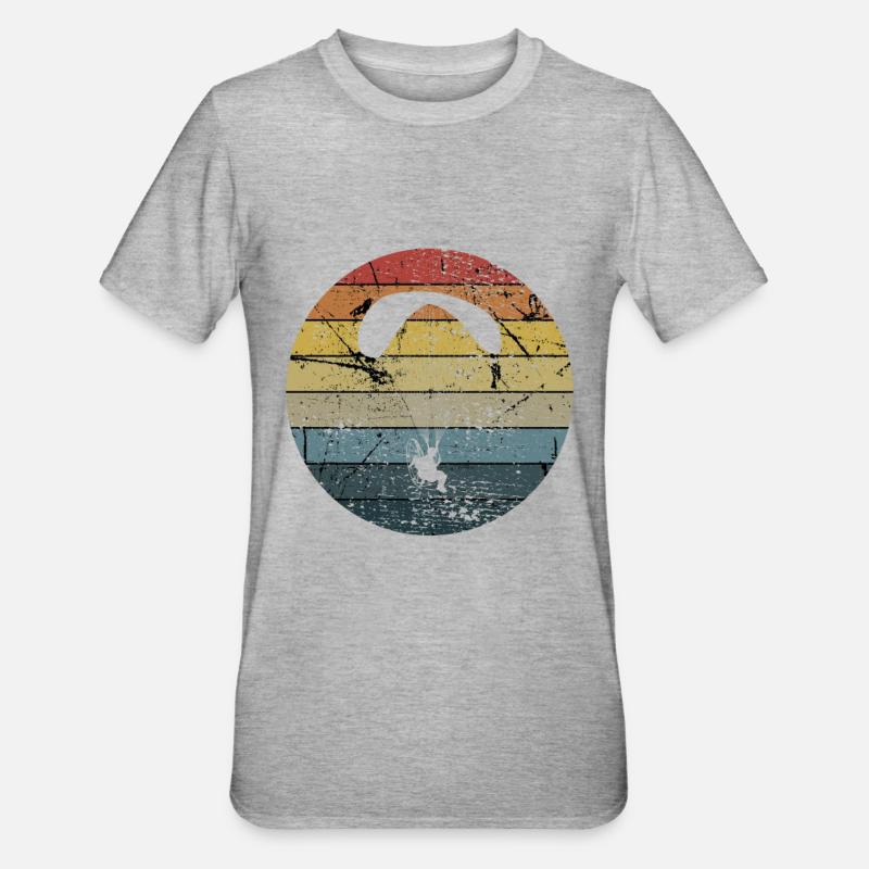 Paramotor Paramotoring - Unisex Polycotton T-Shirt - heather grey