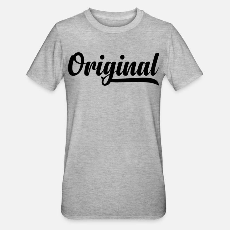 Langue source - T-shirt polycoton Unisexe - gris chiné