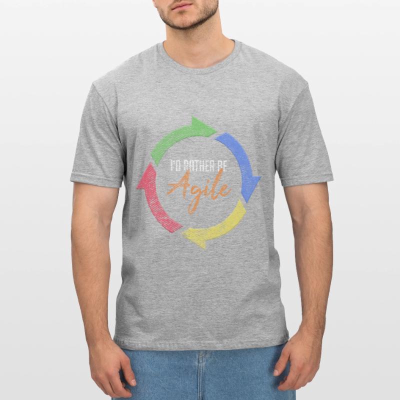 Logiciel Agile Scrum Master Devops Coding T-shirt polycoton Unisexe