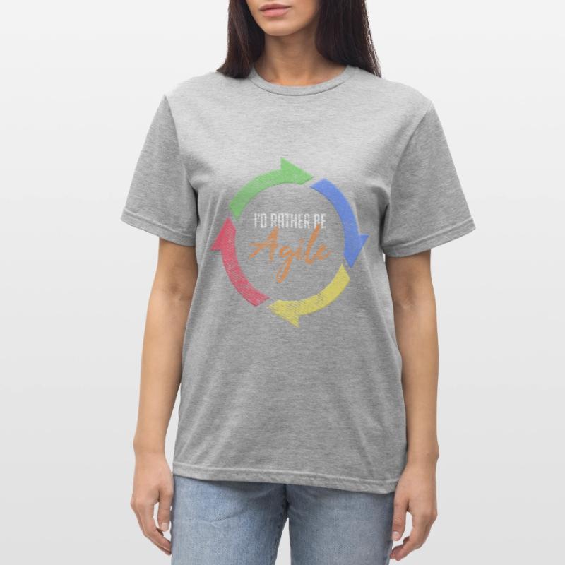Agile Scrum Master Software Devops Coding Unisex Polycotton T-Shirt