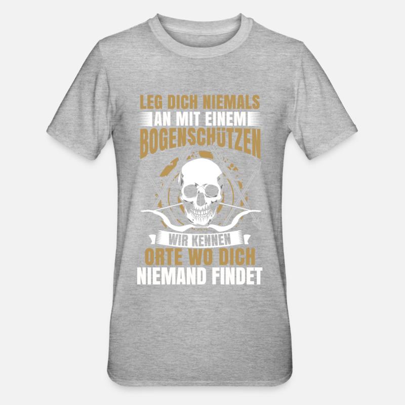 Bogenschießen Bogenschütze Geschenk Pfeil Bogen - Unisex Polycotton T-Shirt - undefined