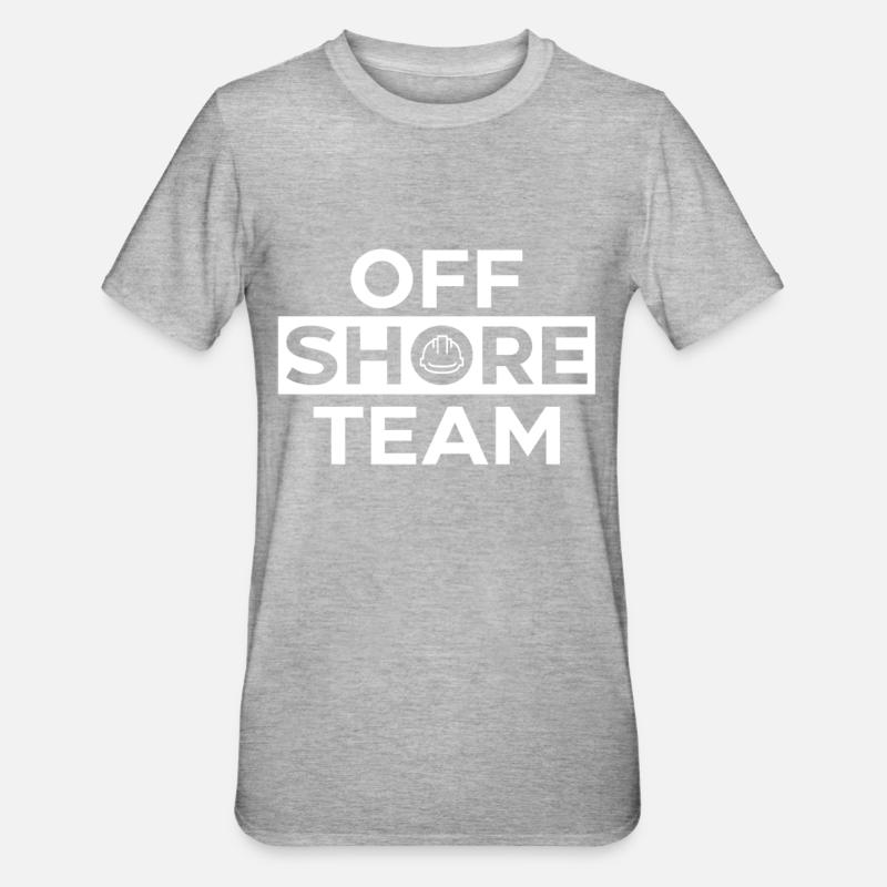 Offshore Team - Unisex Polycotton T-Shirt - heather grey