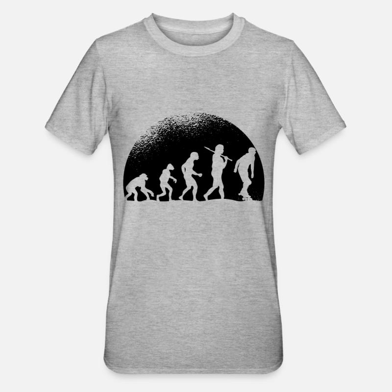 Evolution Rollers - T-shirt polycoton Unisexe - gris chiné