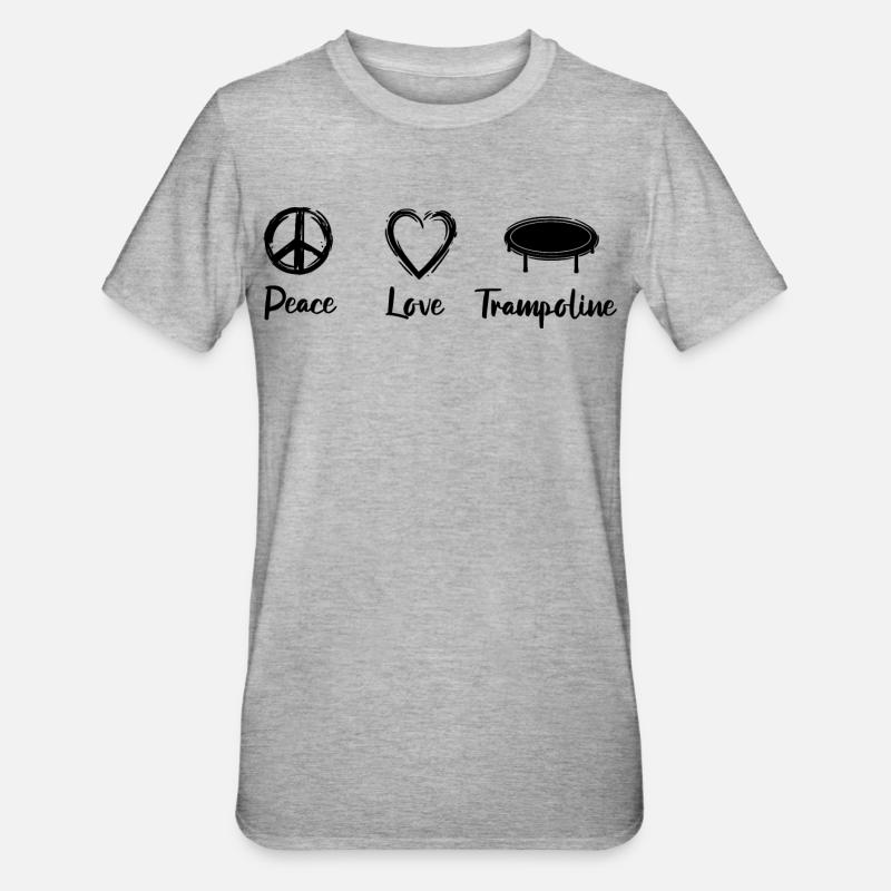 Motivation pour le trampoline - T-shirt polycoton Unisexe - gris chiné
