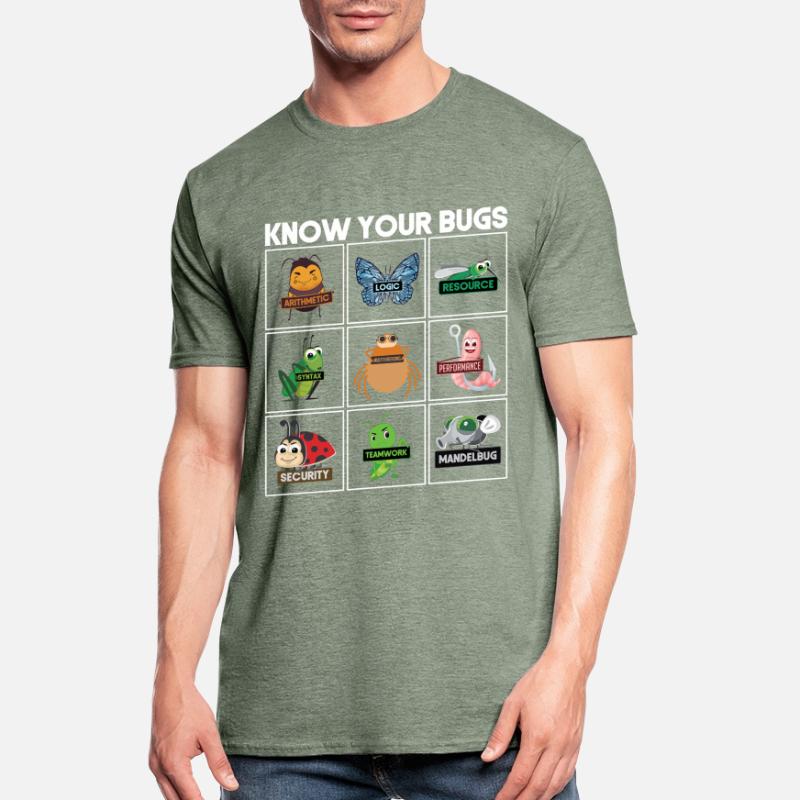 Know Your Bugs Programmierer Coding Unisex Polycotton T-Shirt