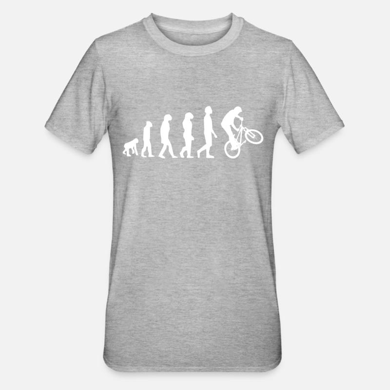 ÉVOLUTION BMX - T-shirt polycoton Unisexe - gris chiné