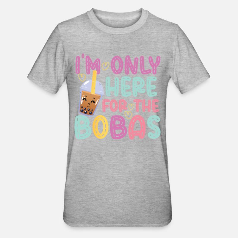 Bubble Tea - T-shirt polycoton Unisexe - gris chiné