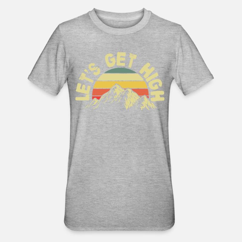 Wandern - Unisex Polycotton T-Shirt - Grau meliert