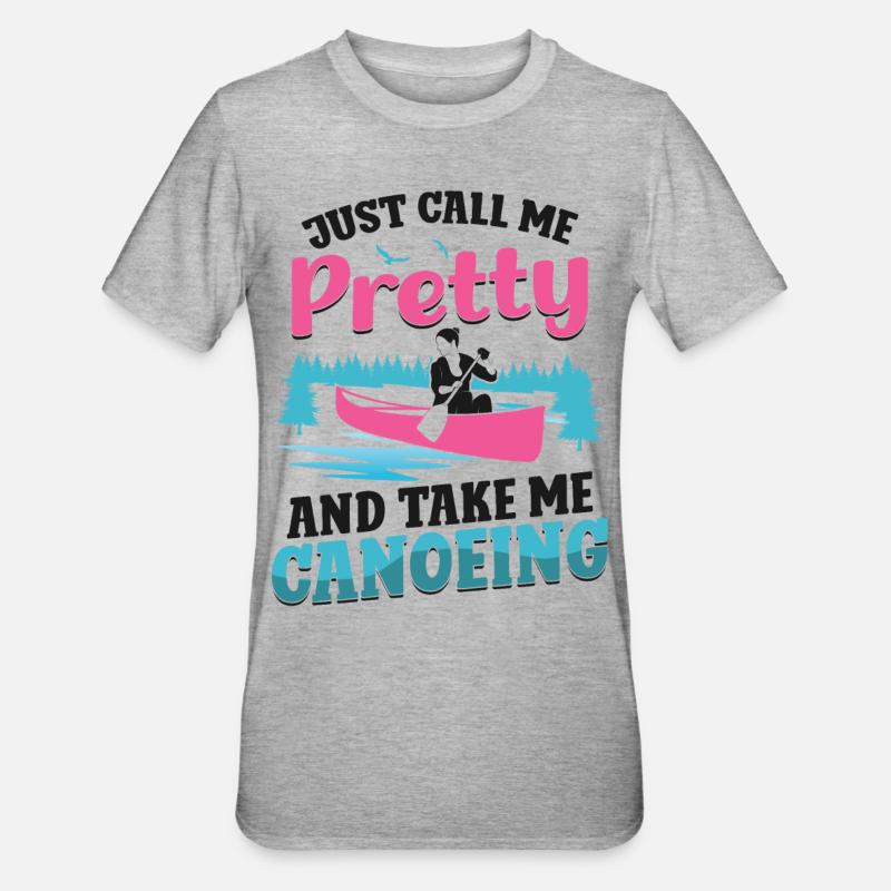 canoë canoë fille Appelez-moi simplement - T-shirt polycoton Unisexe - gris chiné