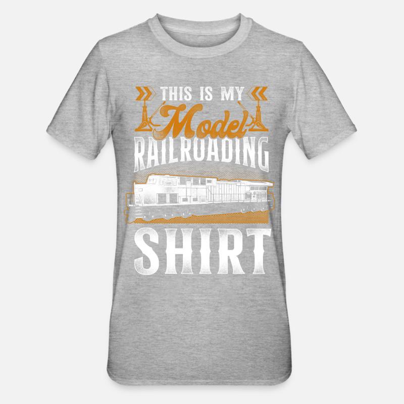 Freight Diesel Train Driver - Unisex Polycotton T-Shirt - heather grey