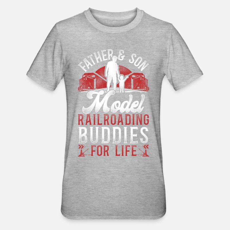 Freight Diesel Train Driver - Unisex Polycotton T-Shirt - heather grey