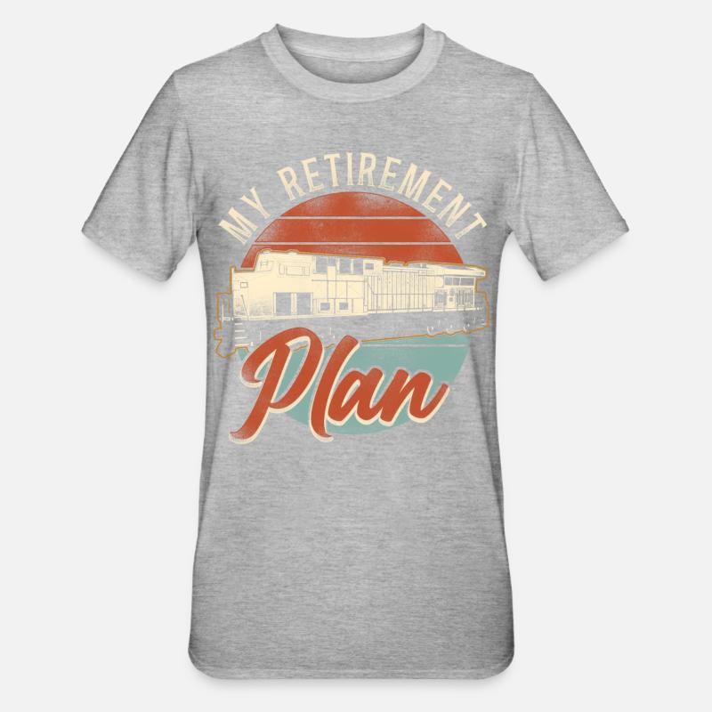 Freight Diesel Train Driver - Unisex Polycotton T-Shirt - heather grey