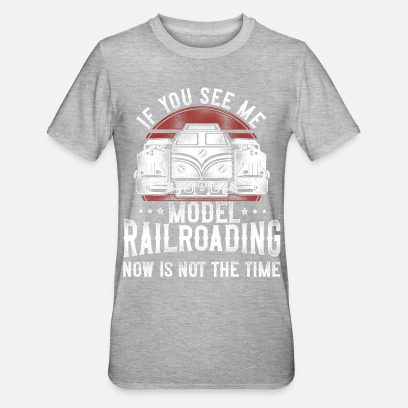Freight Diesel Train Driver - Unisex Polycotton T-Shirt - heather grey