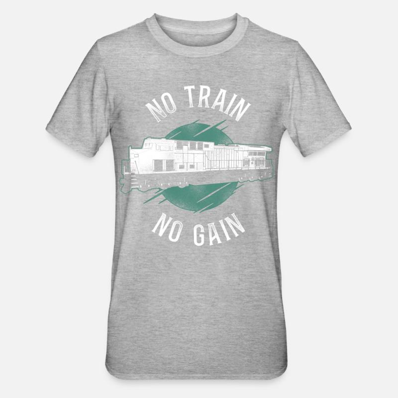 Freight Diesel Train Driver - Unisex Polycotton T-Shirt - heather grey
