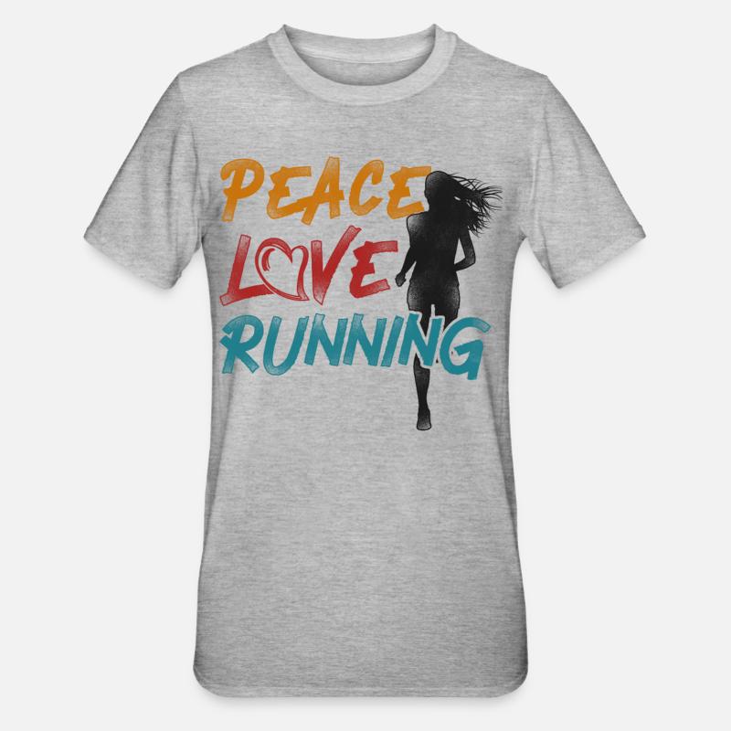 Running Runner Semi-Marathon - T-shirt polycoton Unisexe - gris chiné