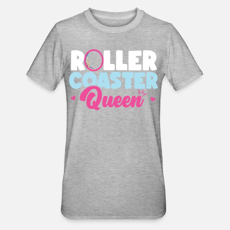 Roller Coaster Roller Coaster - T-shirt polycoton Unisexe - gris chiné