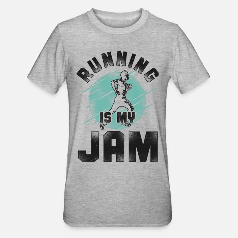 Running Runner Half Marathon - Unisex Polycotton T-Shirt - heather grey
