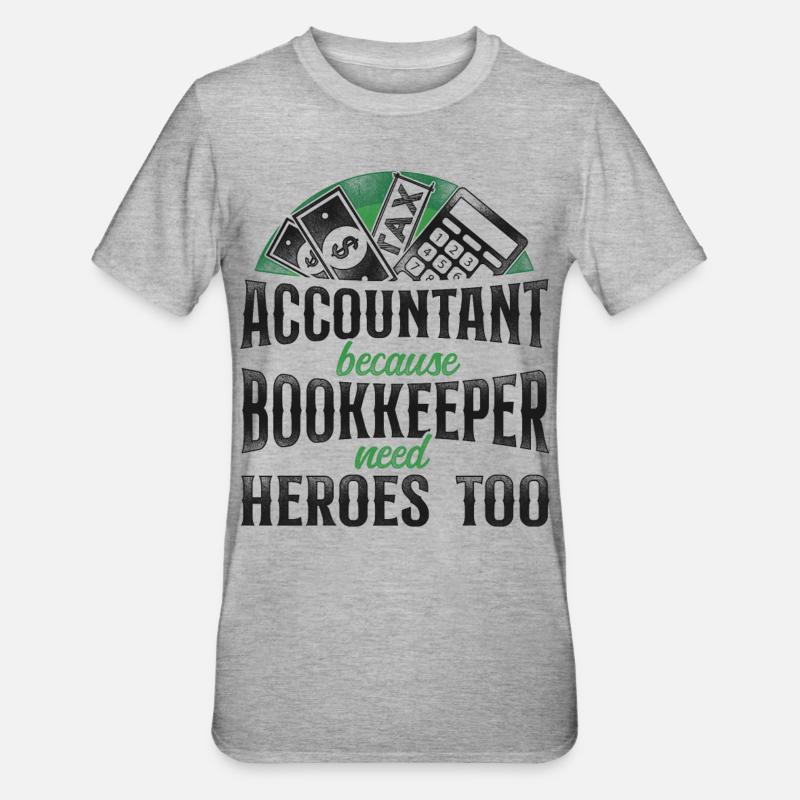 Comptable Comptable Comptable Comptabilité - T-shirt polycoton Unisexe - gris chiné