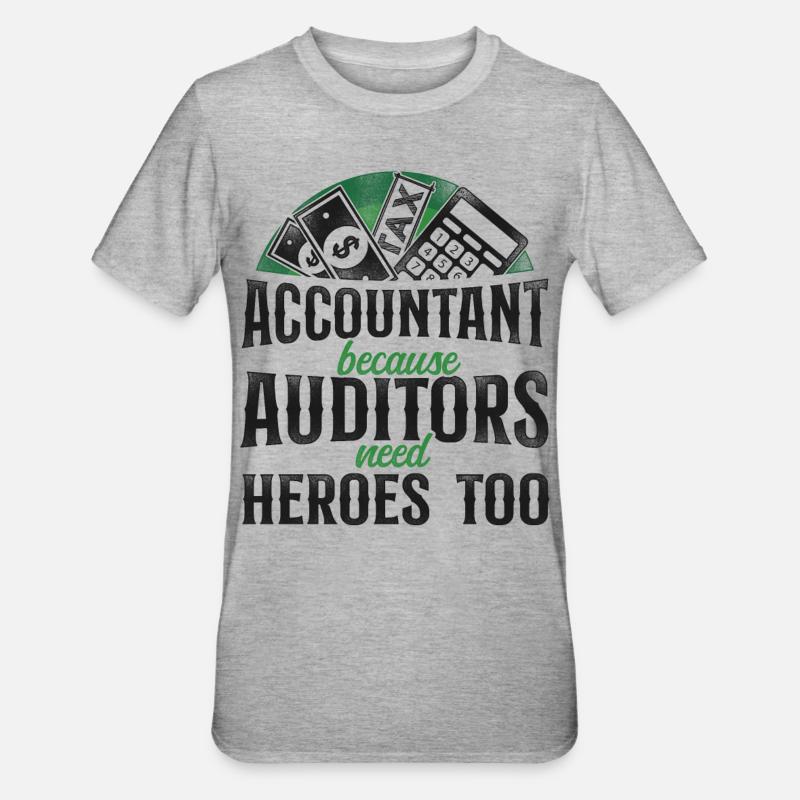Comptable Comptable Comptable Comptabilité - T-shirt polycoton Unisexe - gris chiné