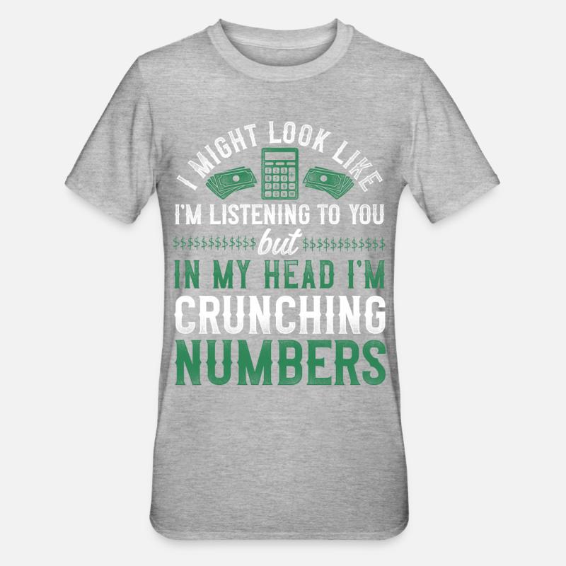 Comptable Comptable Comptable Comptabilité - T-shirt polycoton Unisexe - gris chiné