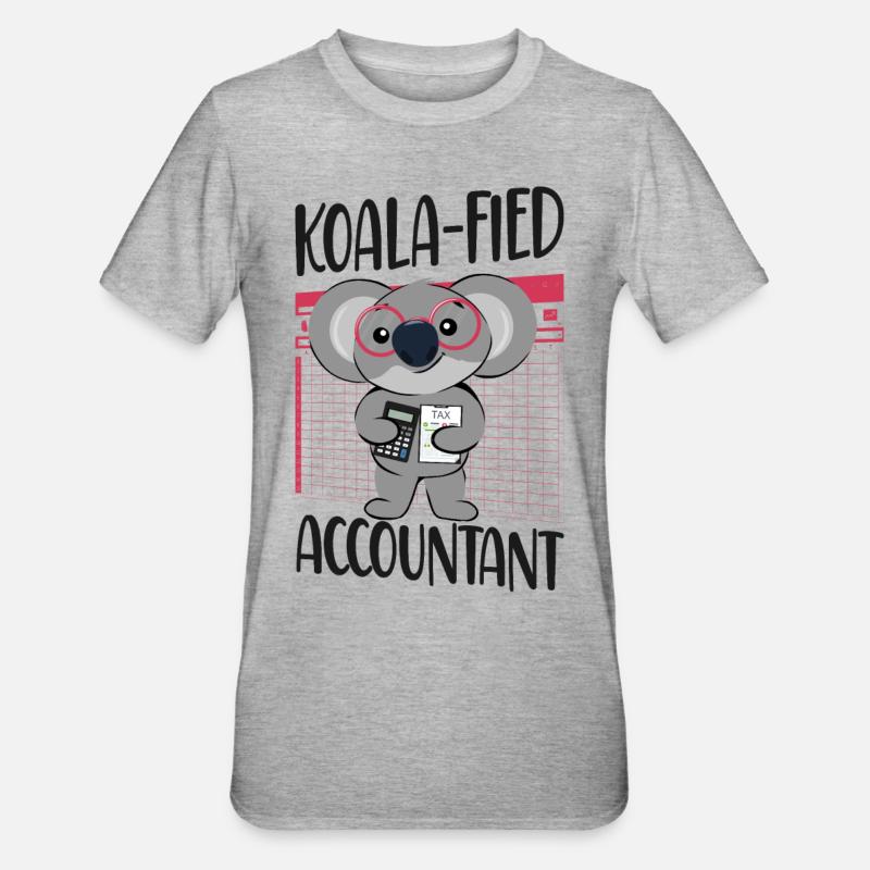 Comptable Comptable Comptable Comptabilité - T-shirt polycoton Unisexe - gris chiné