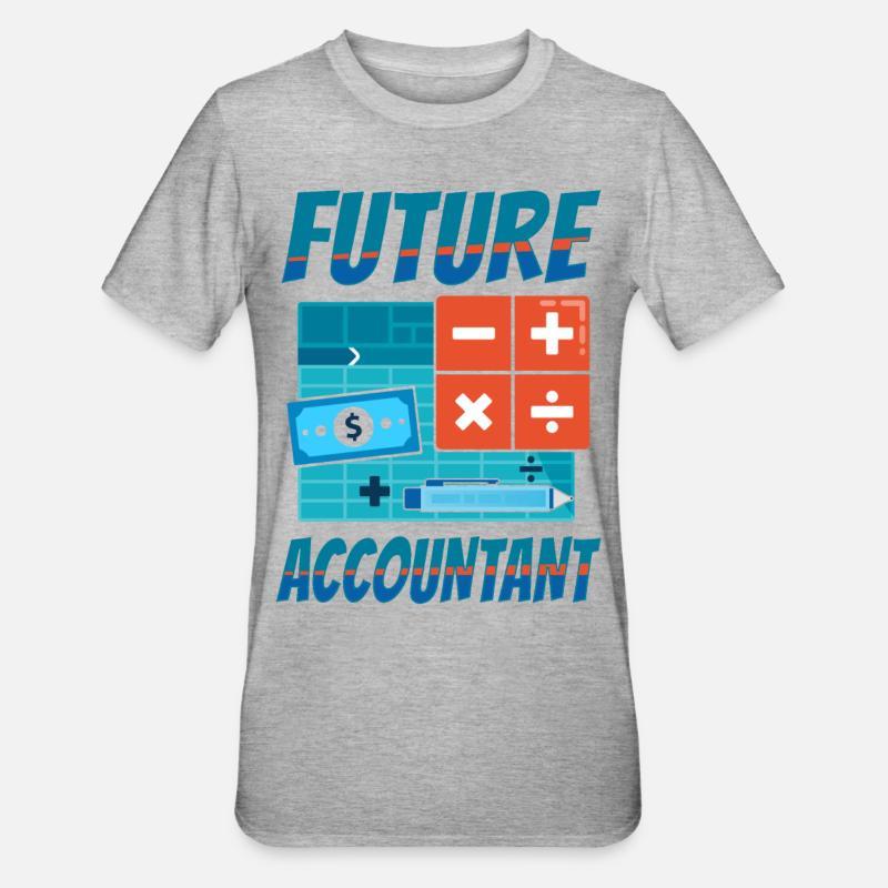 Comptable Comptable Comptable Comptabilité - T-shirt polycoton Unisexe - gris chiné