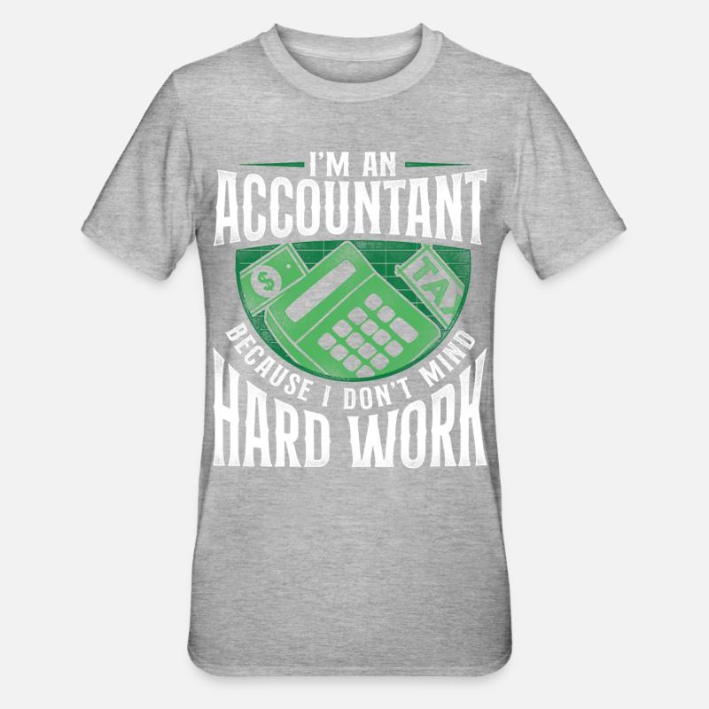 Comptable Comptable Comptable Comptabilité - T-shirt polycoton Unisexe - gris chiné