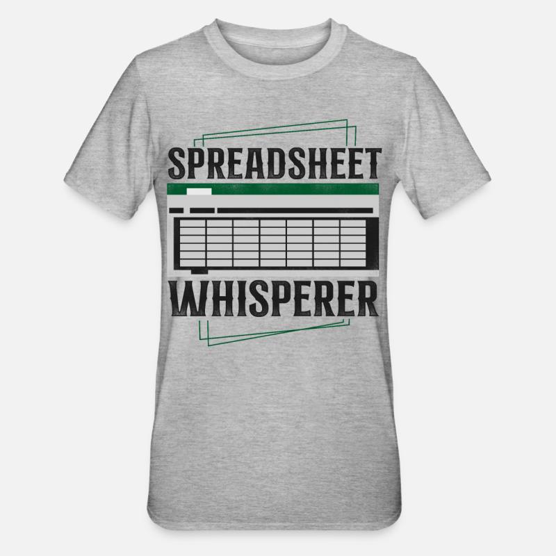 Comptable Comptable Comptable Comptabilité - T-shirt polycoton Unisexe - gris chiné