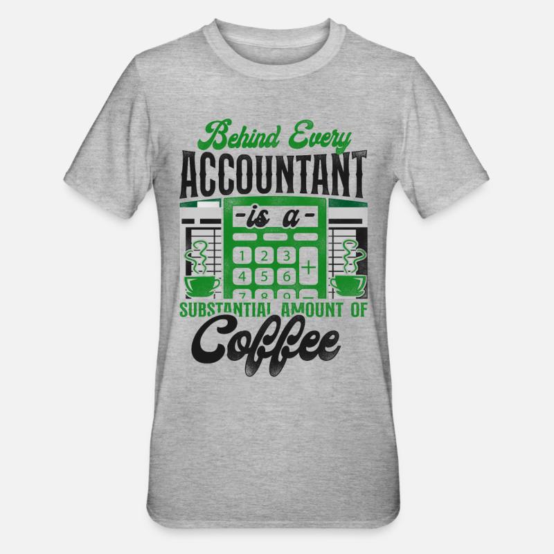 Comptable Comptable Comptable Comptabilité - T-shirt polycoton Unisexe - gris chiné