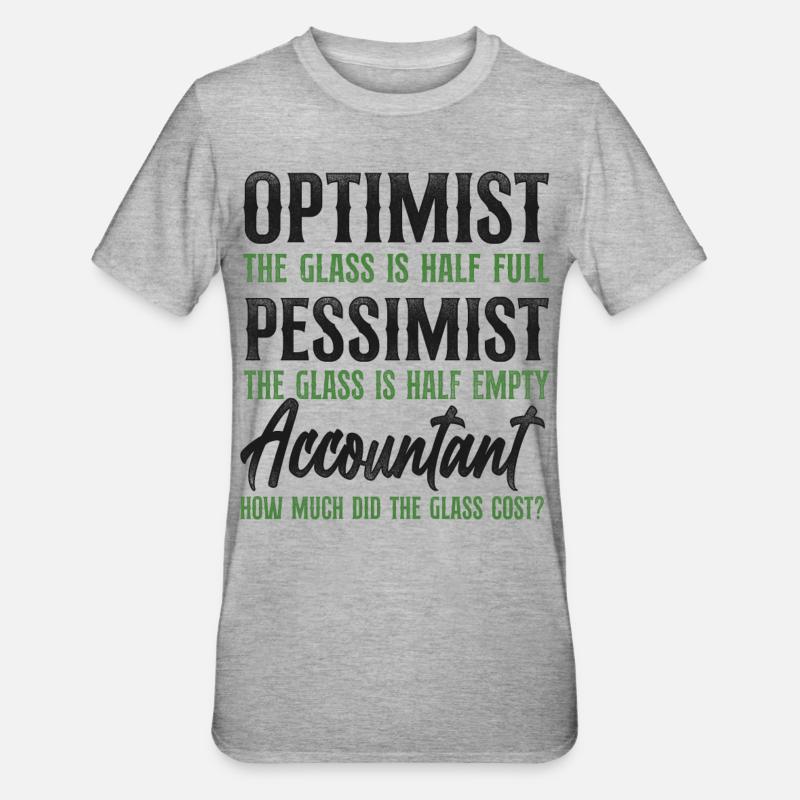 Comptable Comptable Comptable Comptabilité - T-shirt polycoton Unisexe - gris chiné