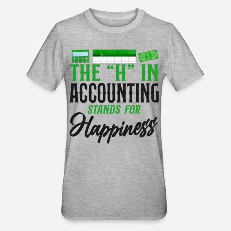 Comptable Comptable Comptable Comptabilité - T-shirt polycoton Unisexe - gris chiné