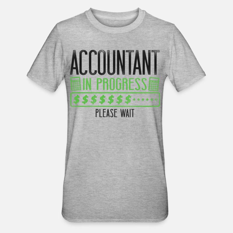 Comptable Comptable Comptable Comptabilité - T-shirt polycoton Unisexe - gris chiné