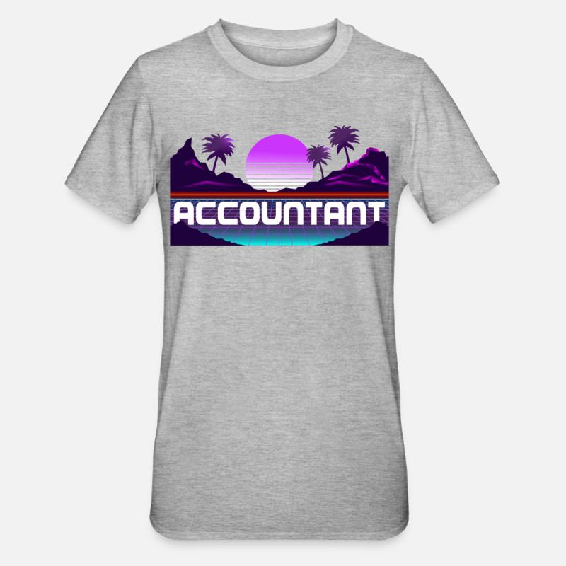 Comptable Comptable Comptable Comptabilité - T-shirt polycoton Unisexe - gris chiné