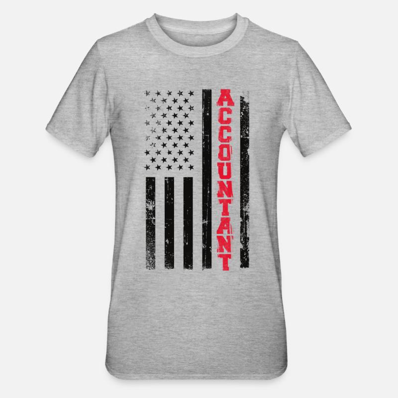 Comptable Comptable Comptable Comptabilité - T-shirt polycoton Unisexe - gris chiné