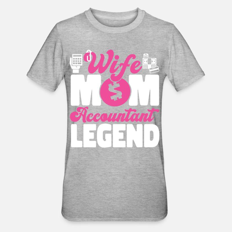 Comptable Comptable Comptable - T-shirt polycoton Unisexe - gris chiné