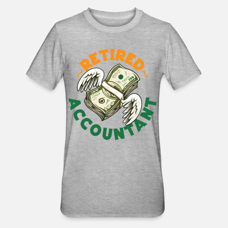 Comptable Comptable Comptable - T-shirt polycoton Unisexe - gris chiné