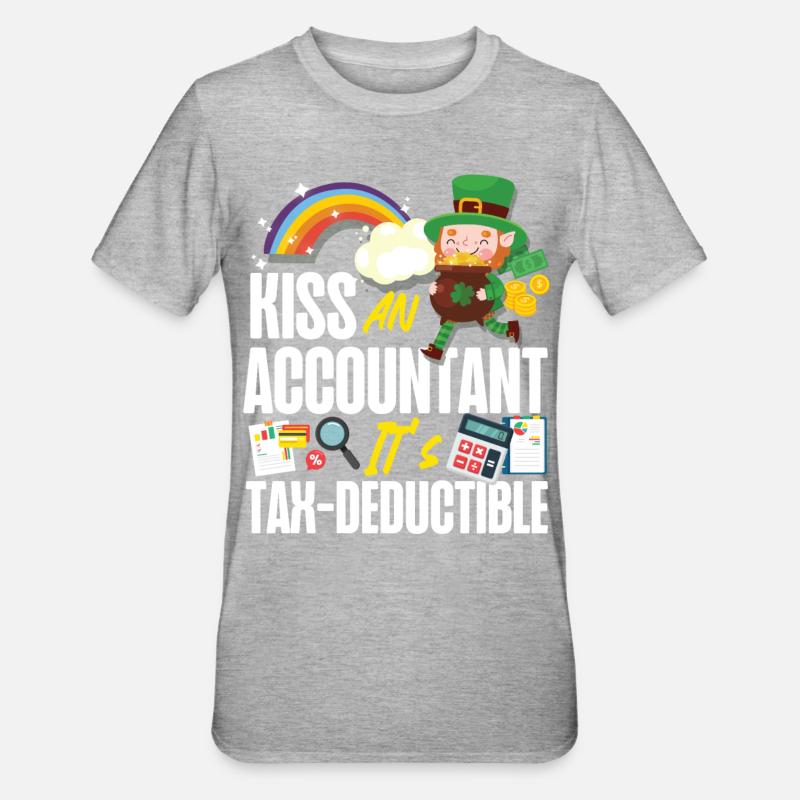 Comptable Comptable Comptable - T-shirt polycoton Unisexe - gris chiné