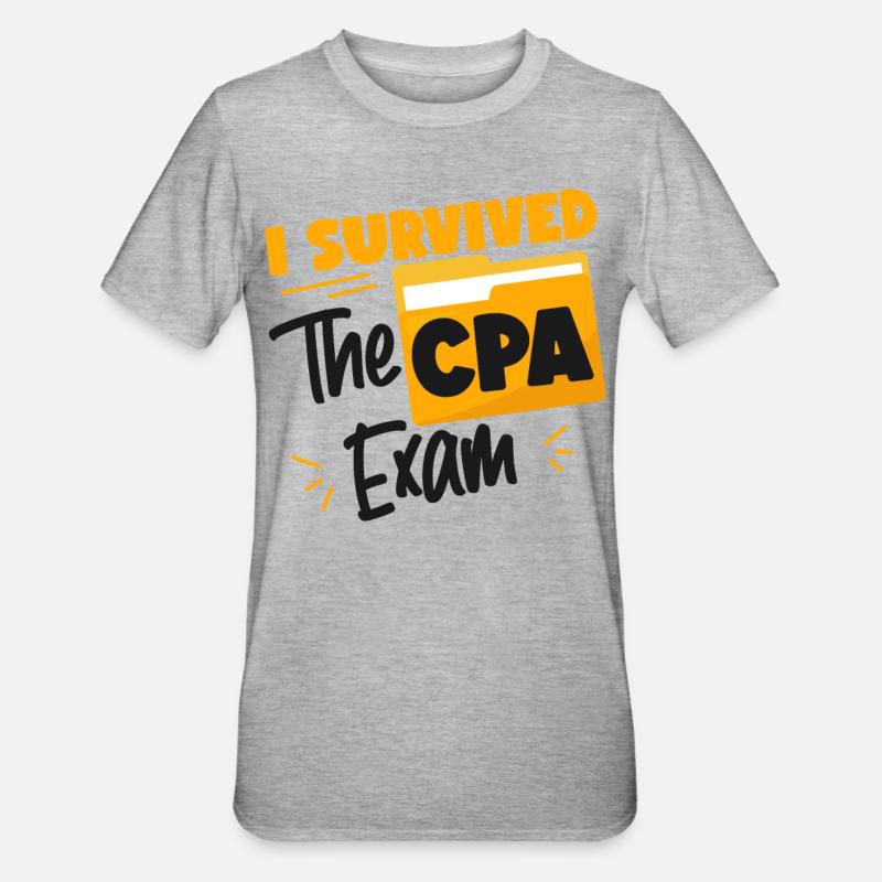 Comptable Comptable Comptable - T-shirt polycoton Unisexe - gris chiné