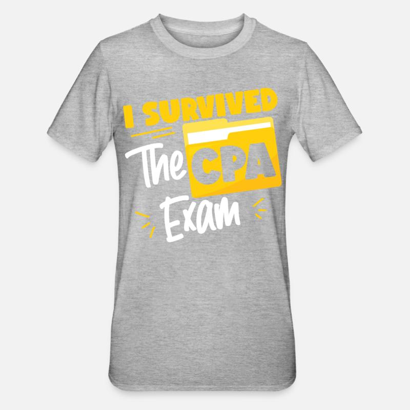 Comptable Comptable Comptable - T-shirt polycoton Unisexe - gris chiné