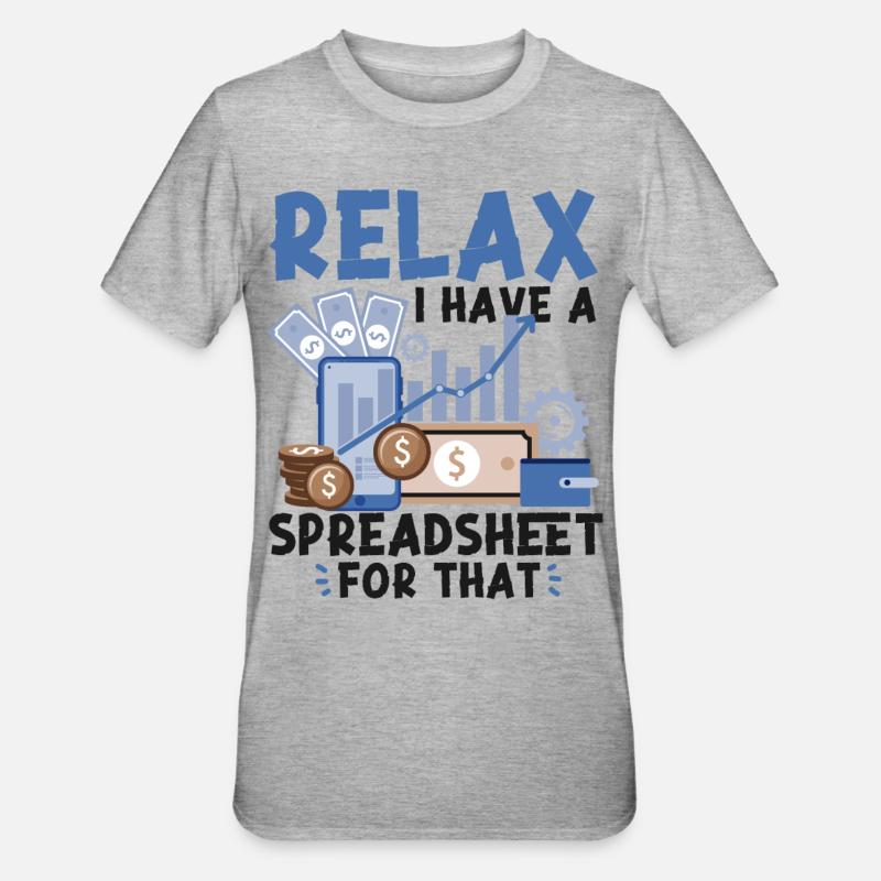 Comptable Comptable Comptable - T-shirt polycoton Unisexe - gris chiné